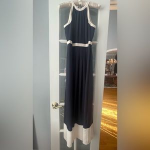 Navy maxi dress